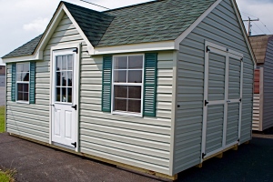 10x14 Chalet-Victorian Garden Shed with Vinyl Siding